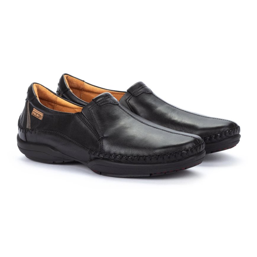 Men's Pikolinos SAN TELMO Moccasins Black | NZ NA20Q51